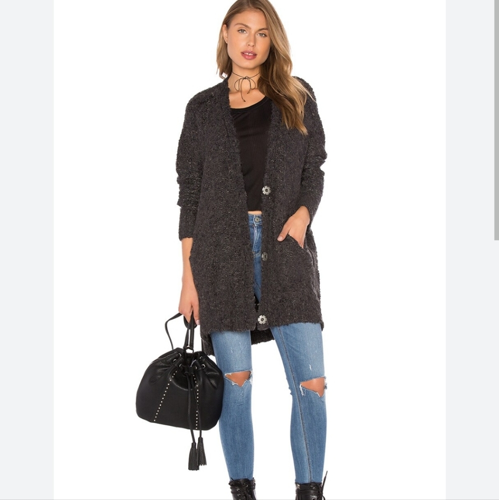 Free People Boucle Cardigan New!